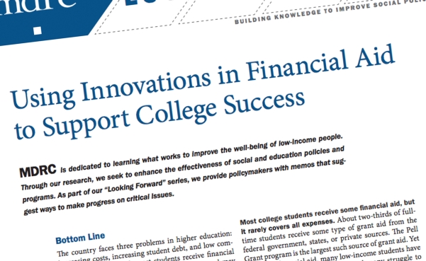 using innovations in financial aid
